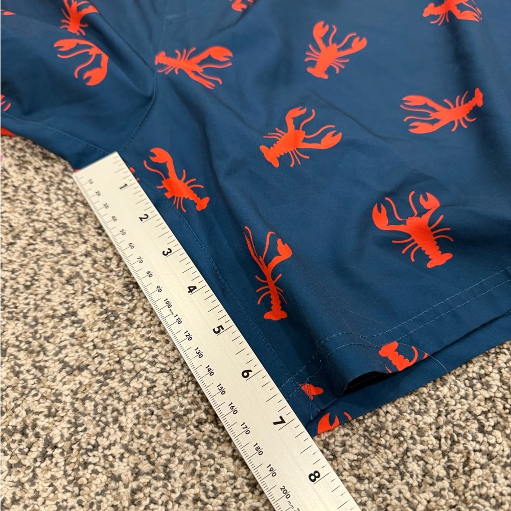 Men's LRD Size L Swim Suit Blue Lobster Lined Elastic Waist Swim Beach Pool - Picture 6 of 7